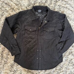 Boy’s Black Quilted Shirt Jacket (14/L)